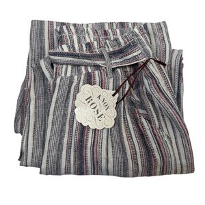 Knox Rose Striped Pants - Blue, Pink, and White